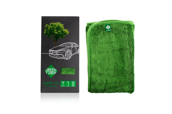 GREEN FIBER AUTO S16, АВТОПОЛОТЕНЦЕ ДЛЯ ВЛАЖНОЙ УБОРКИ, ЗЕЛЕНОЕ