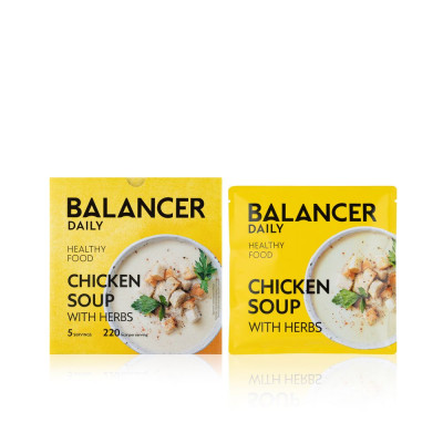 Коктейль BALANCER DAILY со вкусом «Куриный суп с зеленью», 5 шт.