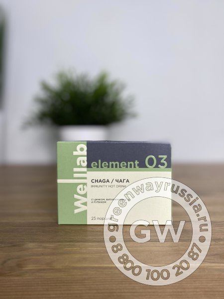 Welllab Element Chaga Immunity Drink, 25 порций