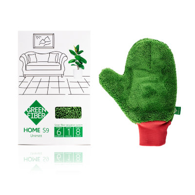 Green Fiber HOME S9, Варежка Твист, зеленая